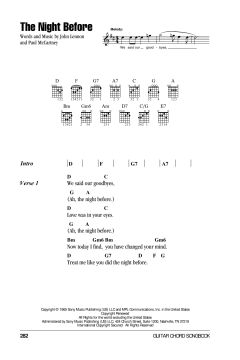 The Night Before von The Beatles (Download) 