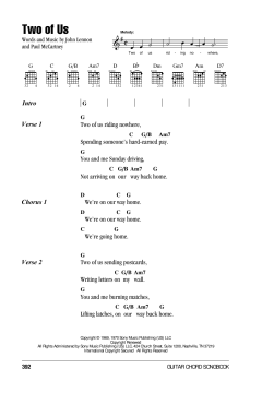 Two Of Us von The Beatles (Download) 