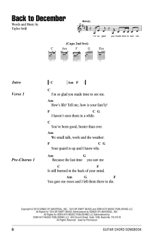 Back To December von Taylor Swift (Download) 