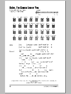 Babe, I'm Gonna Leave You von Led Zeppelin (Download) 