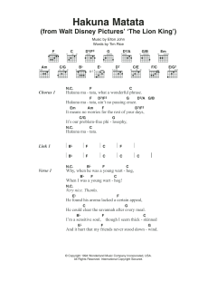 Hakuna Matata von Elton John (Download) 