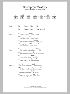 Brompton Oratory von Nick Cave (Download) 