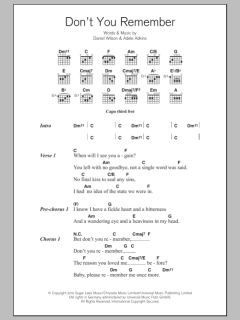 Don't You Remember von Adele (Download) 