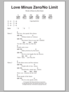 Love Minus Zero/No Limit von Bob Dylan (Download) 