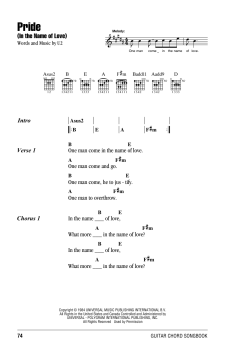 Pride (In The Name Of Love) von U2 (Download) 