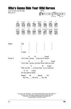 Who's Gonna Ride Your Wild Horses von U2 (Download) 