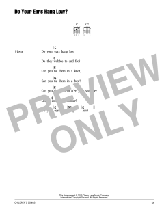 Do Your Ears Hang Low? von Traditional (Download) 