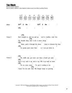 Too Much von Dave Matthews Band (Download) 