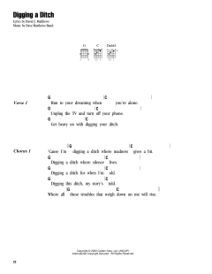 Digging A Ditch von Dave Matthews Band (Download) 