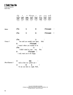 I Told You So von Keith Urban (Download) 