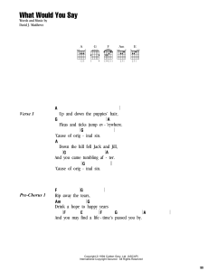 What Would You Say von Dave Matthews Band (Download) 