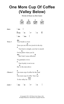One More Cup Of Coffee von Bob Dylan (Download) 