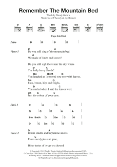 Remember The Mountain Bed von Woody Guthrie (Download) 
