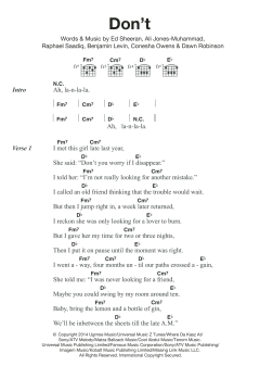 Don't von Ed Sheeran (Download) 