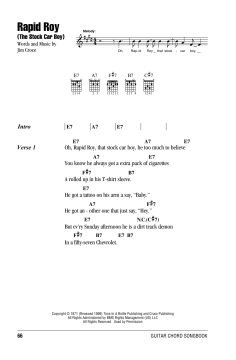 Rapid Roy (The Stock Car Boy) von Jim Croce (Download) 