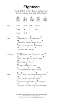 Eighteen von Alice Cooper (Download) 