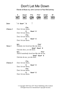Don't Let Me Down von The Beatles (Download) 