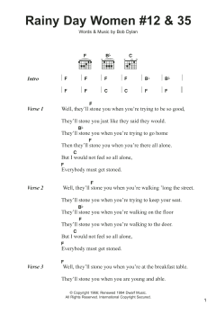 Rainy Day Women #12 and 35 von Bob Dylan (Download) 