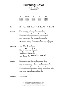 Burning Love von Elvis Presley (Download) 