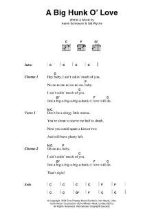 A Big Hunk O' Love von Elvis Presley (Download) 