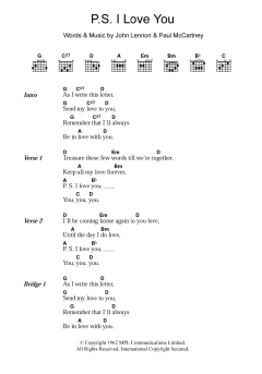 P.S. I Love You von The Beatles (Download) 