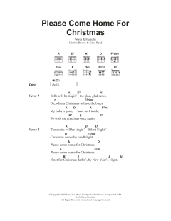 Please Come Home For Christmas von Gene Redd (Download) 