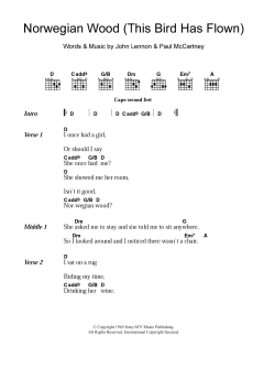 Norwegian Wood (This Bird Has Flown) von The Beatles (Download) 