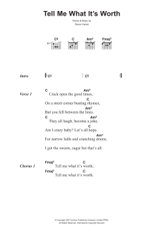 Tell Me What It's Worth von Devon Hynes (Download) 