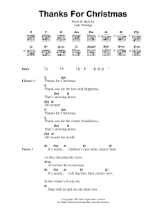 Thanks For Christmas von Andy Partridge (Download) 