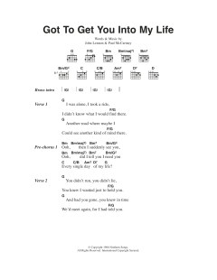 Got To Get You Into My Life von The Beatles (Download) 