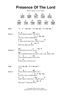 Presence Of The Lord (Download) 