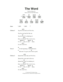 The Word von The Beatles (Download) 