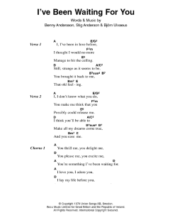 I've Been Waiting For You von ABBA (Download) 
