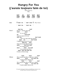 Hungry For You (J'aurais Toujours Faim De Toi) von The Police (Download) 
