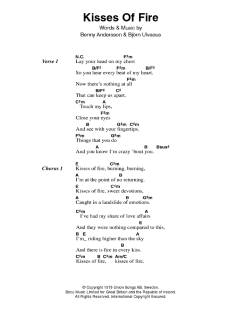 Kisses Of Fire von ABBA (Download) 
