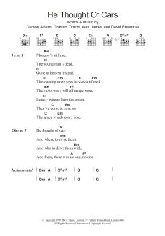 He Thought Of Cars von Blur (Download) 