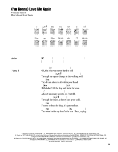 (I'm Gonna) Love Me Again von Elton John (Download) 