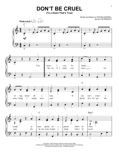 Don't Be Cruel (To A Heart That's True) von Elvis Presley (Download) 