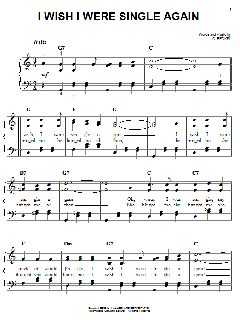I Wish I Were Single Again von J.C. Beckel (Download) 