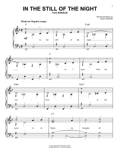 In The Still Of The Night von Cole Porter (Download) 