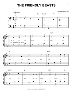 The Friendly Beasts von Traditional English Carol (Download) 