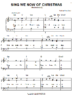 Sing We Now Of Christmas von Traditional (Download) 