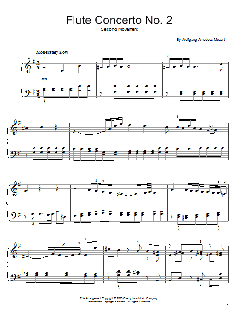Flute Concerto No. 2 (Second Movement) von Wolfgang Amadeus Mozart (Download) 