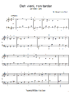Deh Vieni, Non Tardar von Wolfgang Amadeus Mozart (Download) 