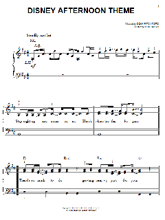 Disney Afternoon Theme von Dean Pitchford (Download) 