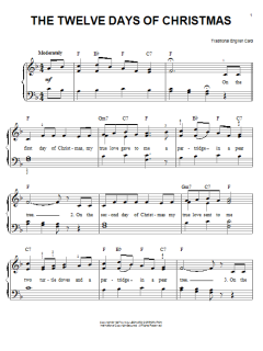 The Twelve Days Of Christmas von Traditional English Carol (Download) 