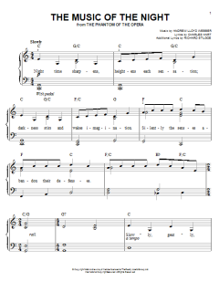 The Music Of The Night von Andrew Lloyd Webber (Download) 