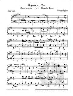 Ungarischer Tanz Nr. 5 fis-Moll von Johannes Brahms 