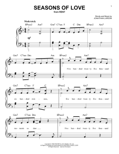 Seasons Of Love von Jonathan Larson (Download) 