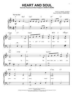 Heart And Soul von Hoagy Carmichael (Download) 